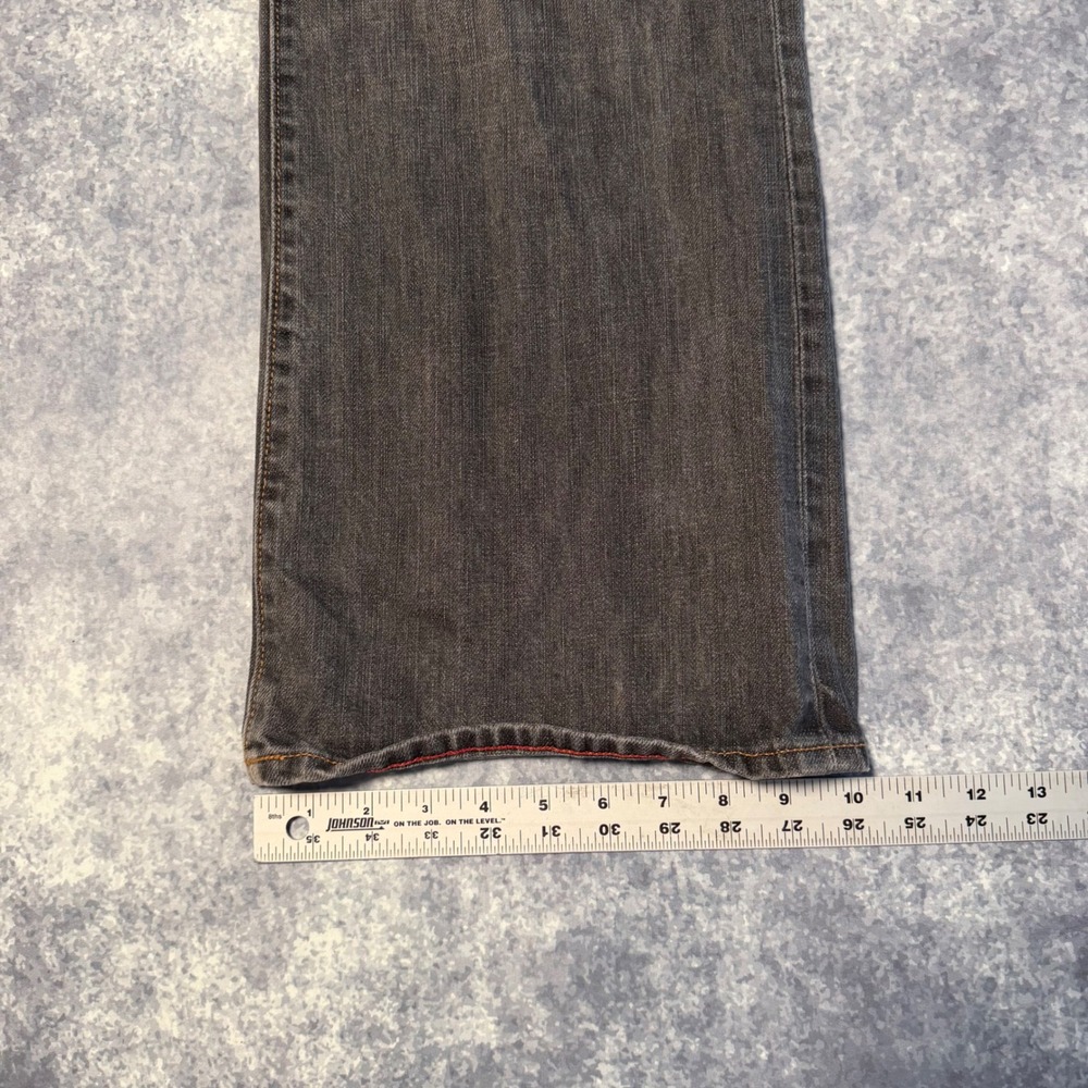 Old Navy Mens Boot-Cut Jeans Gray Washed Denim 40x32 Y2K Casual Streetwear - Picture 6 of 6